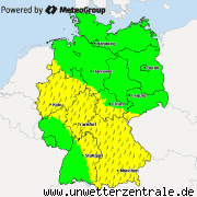 Aktuelle Unwetterwarnungen für Deutschland